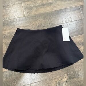 Lululemon Scallop-Hem High-Rise Tennis Skirt Black XL
